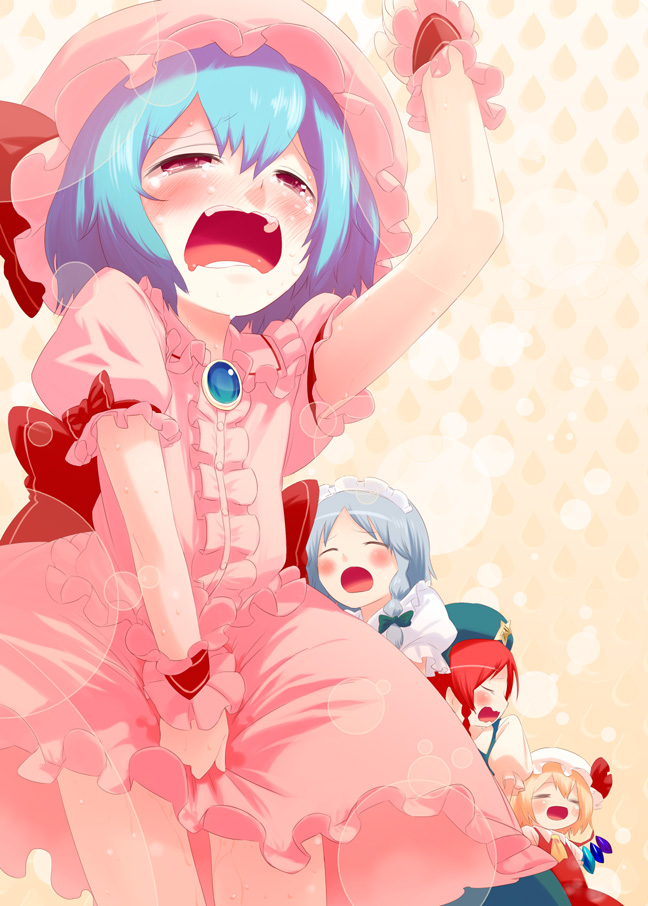 二次ロリ少女がおしがま失敗して股間を手で押さえてもおしっこ溢れるのが止まらないおもらし二次エロ画像-4