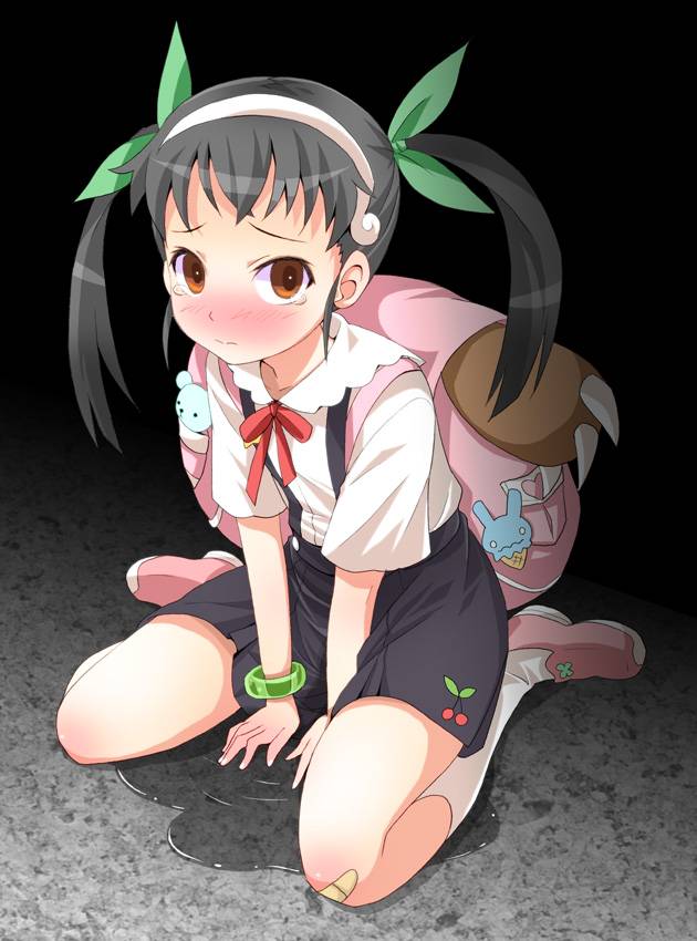 二次ロリ少女が女の子座りでお漏らしを止められず水たまり作るぺたん座り着衣ロリおもらし二次エロ画像-14