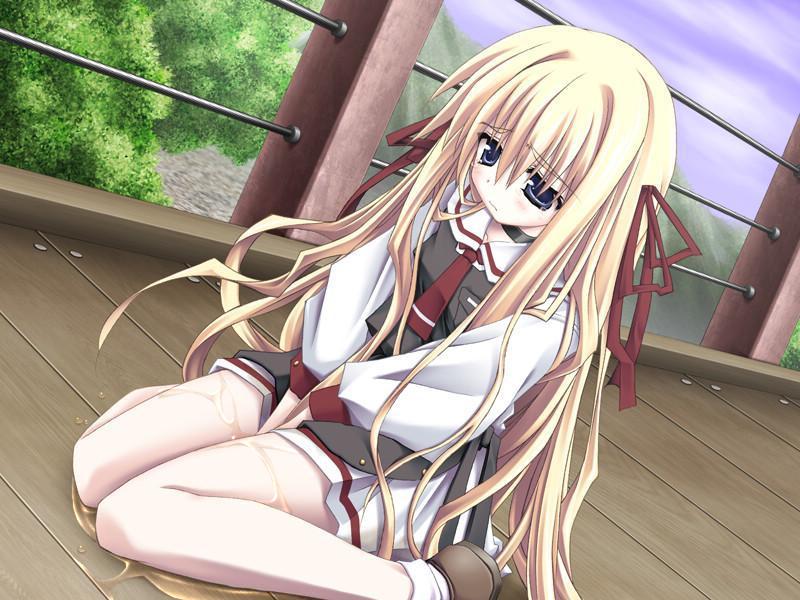 二次ロリ少女が女の子座りでお漏らしを止められず水たまり作るぺたん座り着衣ロリおもらし二次エロ画像-18