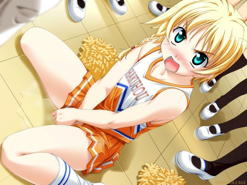 二次ロリ少女が女の子座りでお漏らしを止められず水たまり作るぺたん座り着衣ロリおもらし二次エロ画像-19