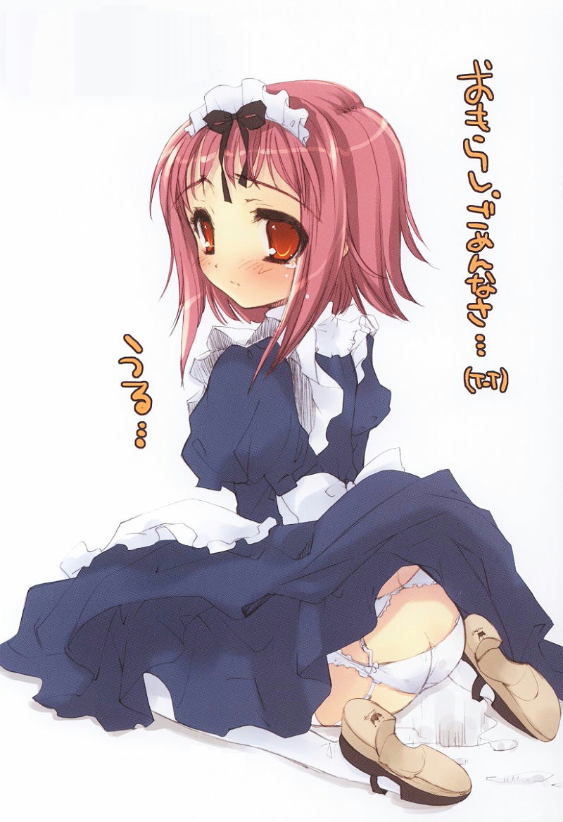 二次ロリ少女がシンプルおパンツに染み作っちゃう穿いたままおしっこお漏らしロリ二次ロリ画像-28