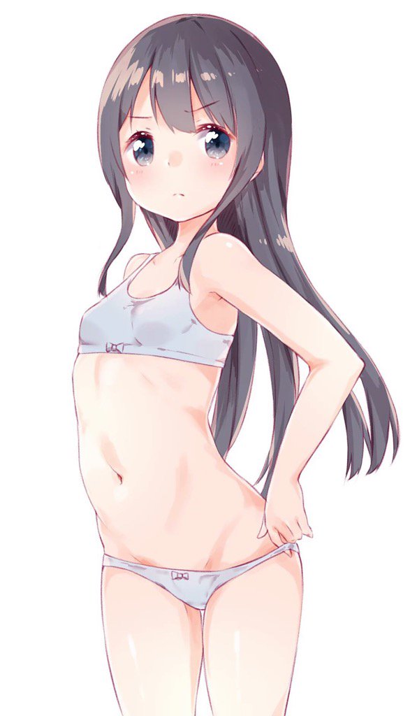 スポブラを卒業した二次ロリ少女の性徴中ちっぱいを包むジュニアブラ二次エロ画像-10