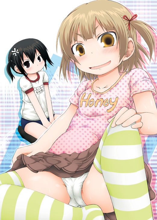 二次低学年JSロリ少女の無防備パンチラ姿を拝みたいロリ少女のしゃがみパンチラ二次エロ画像-7