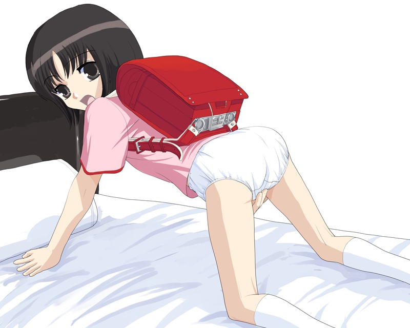 二次ロリ少女の中学年ぐらいまで穿きそうな布地の多い女児ショーツのおパンツ姿二次エロ画像-8