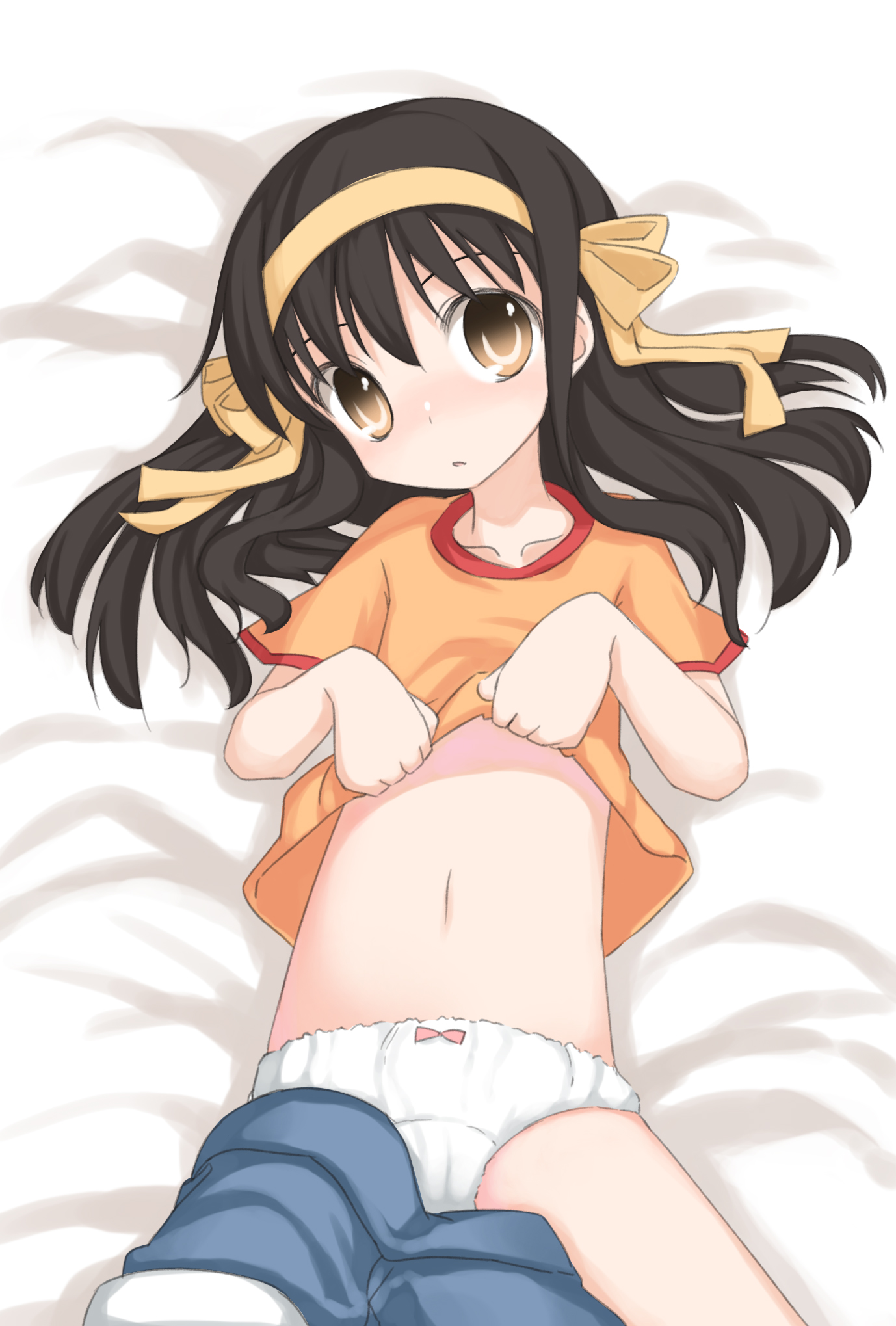 二次ロリ少女の中学年ぐらいまで穿きそうな布地の多い女児ショーツのおパンツ姿二次エロ画像-27