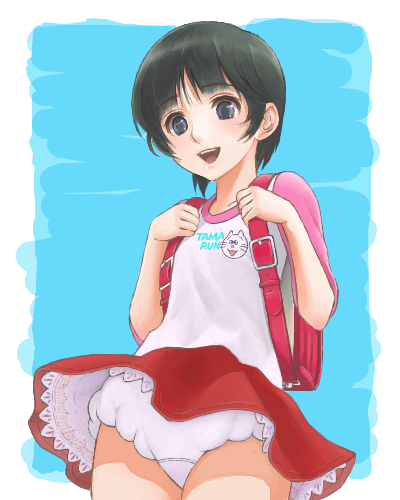 二次ロリ少女の暑い季節にはベビーパウダーが必要そうな女児ショーツの可愛い二次エロ画像-15