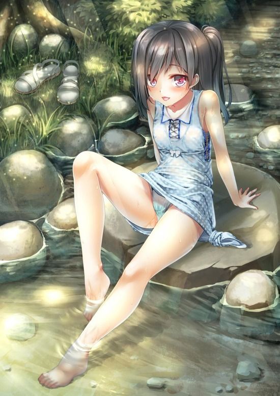 8月2日はパンツの日なのでおパンツがちょっと見えちゃってありがたいロリパンチラ二次エロ画像-21