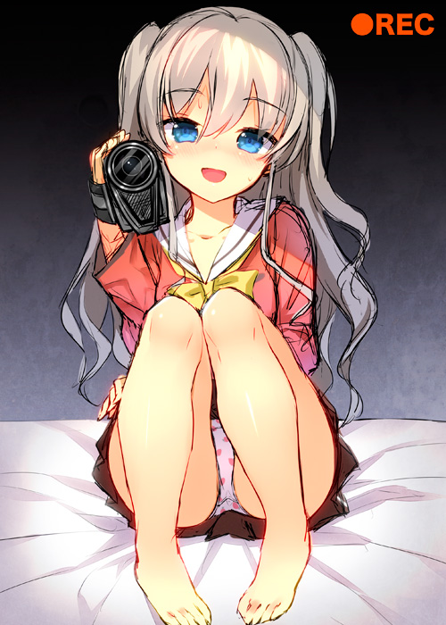 二次美少女のしゃがみパンチラ、嬉しいラッキースケベで心が浄化されるしゃがみパンチラ二次エロ画像-22