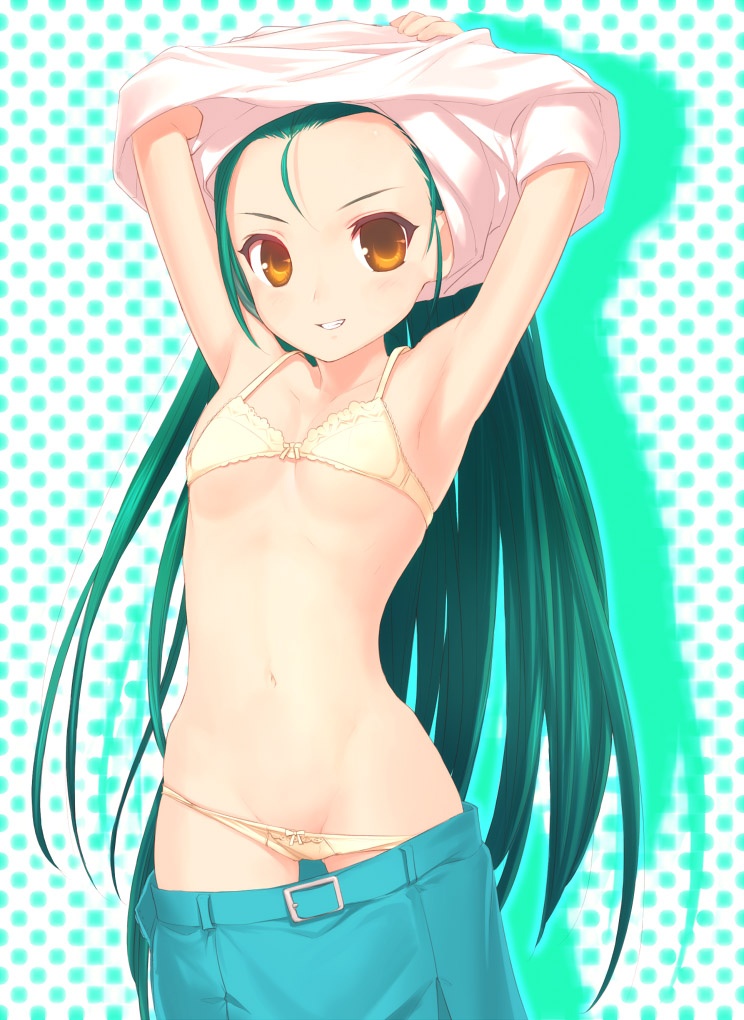 二次ロリ少女の様々なおパンツ脱ぎかけ姿がいろいろ想像させて興奮しちゃう二次エロ画像-29