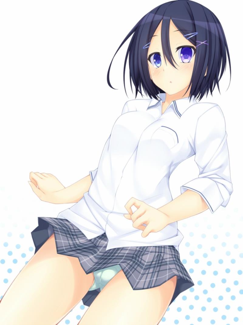 二次制服JCやJKのロリから大人になった姿が可愛い制服パンチラ、おパンツ二次エロ画像-5