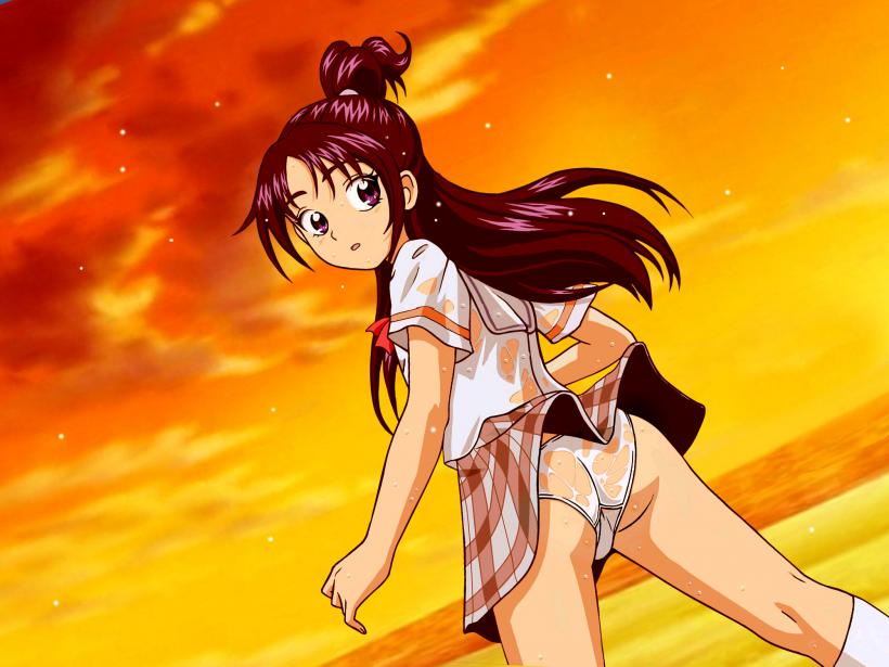 二次制服JCやJKのロリから大人になった姿が可愛い制服パンチラ、おパンツ二次エロ画像-8