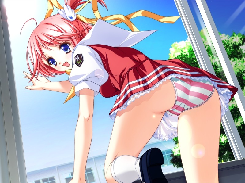 二次制服JCやJKのロリから大人になった姿が可愛い制服パンチラ、おパンツ二次エロ画像-28