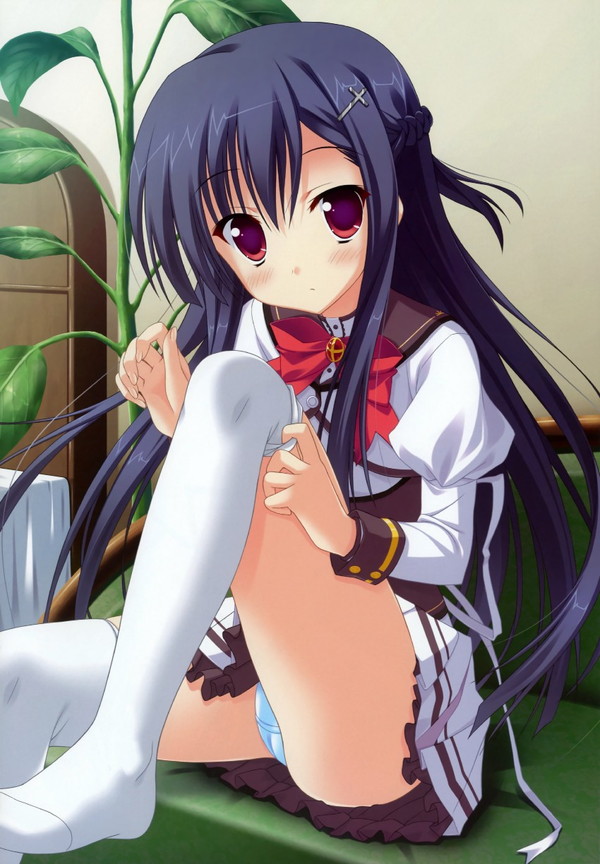 二次制服JCやJKのロリから大人になった姿が可愛い制服パンチラ、おパンツ二次エロ画像-31