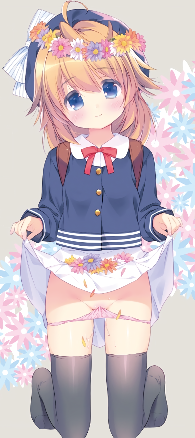 二次ロリ少女がおパンツ脱ぎかけてつるつるロリマンが見えちゃうような興奮する瞬間の二次エロ画像-28