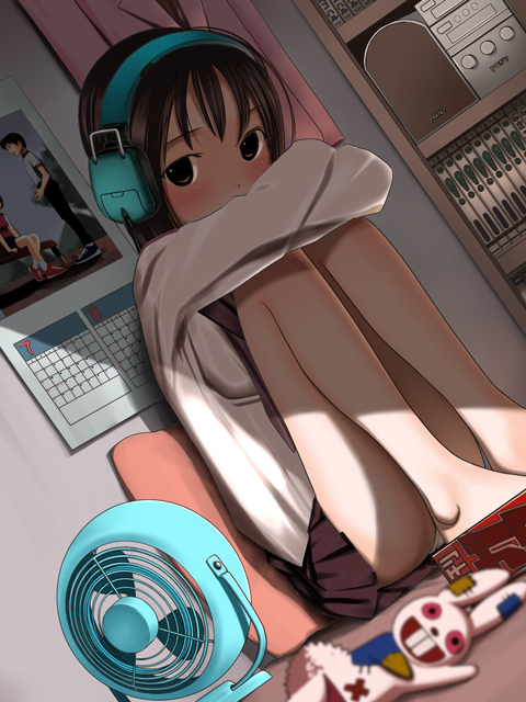 二次ロリ少女のしゃがみパンチラ、座りパンチラの無防備でかわいい姿で元気をもらうロリパンチラ二次エロ画像-16
