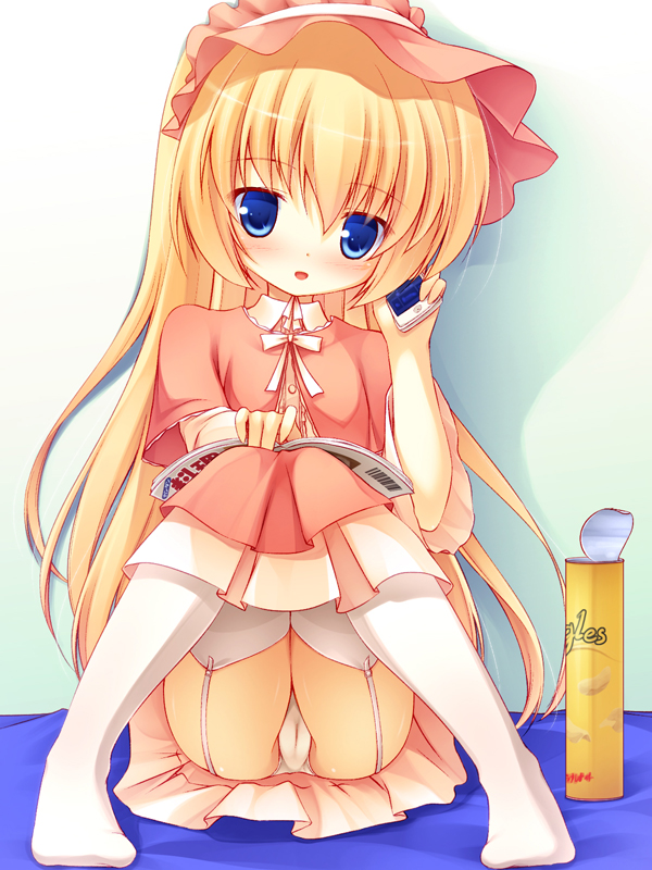 二次ロリ少女のしゃがみパンチラ、座りパンチラの無防備でかわいい姿で元気をもらうロリパンチラ二次エロ画像-18