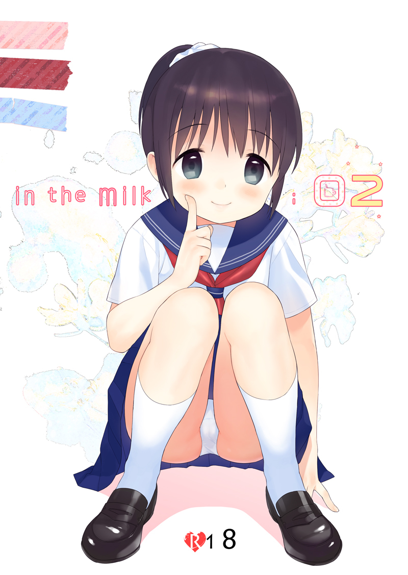 二次ロリ少女のしゃがみパンチラ、座りパンチラの無防備でかわいい姿で元気をもらうロリパンチラ二次エロ画像-19