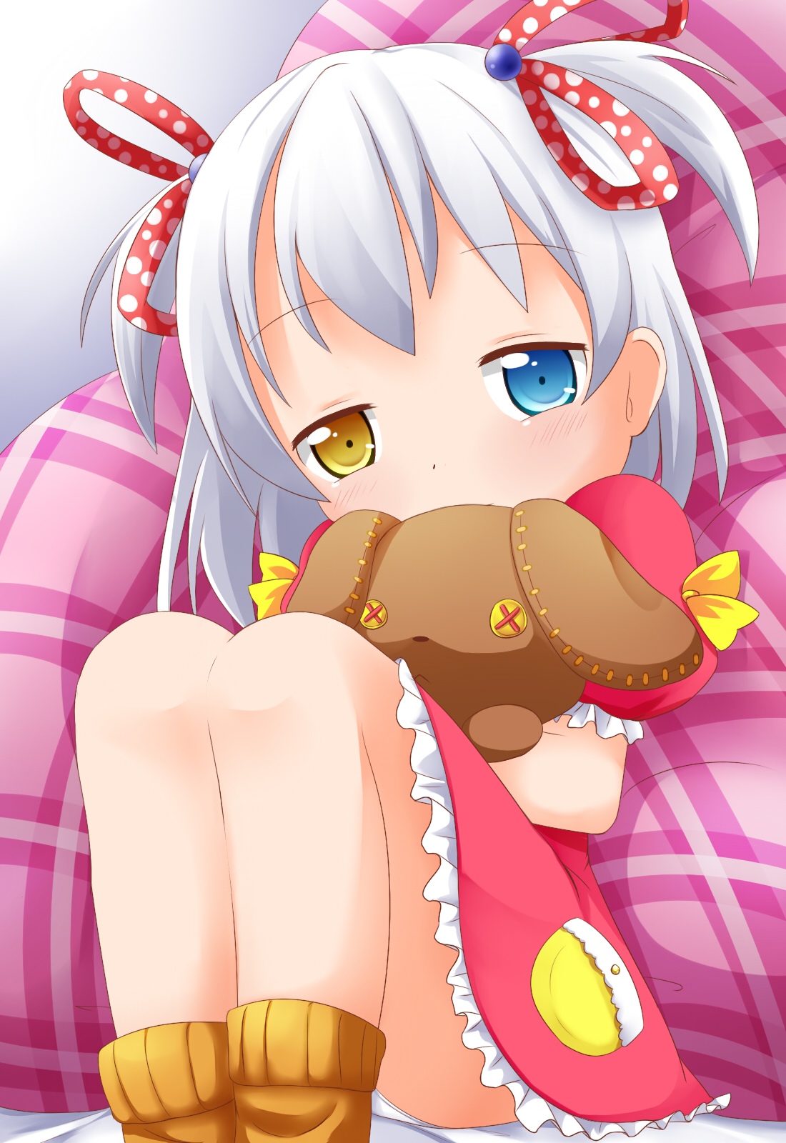 二次ロリ少女のしゃがみパンチラ、座りパンチラの無防備でかわいい姿で元気をもらうロリパンチラ二次エロ画像-32