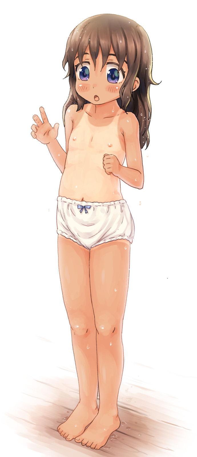 二次ロリ少女のかわいいおパンツ、女児ショーツに元気をもらうロリパン二次エロ画像-11