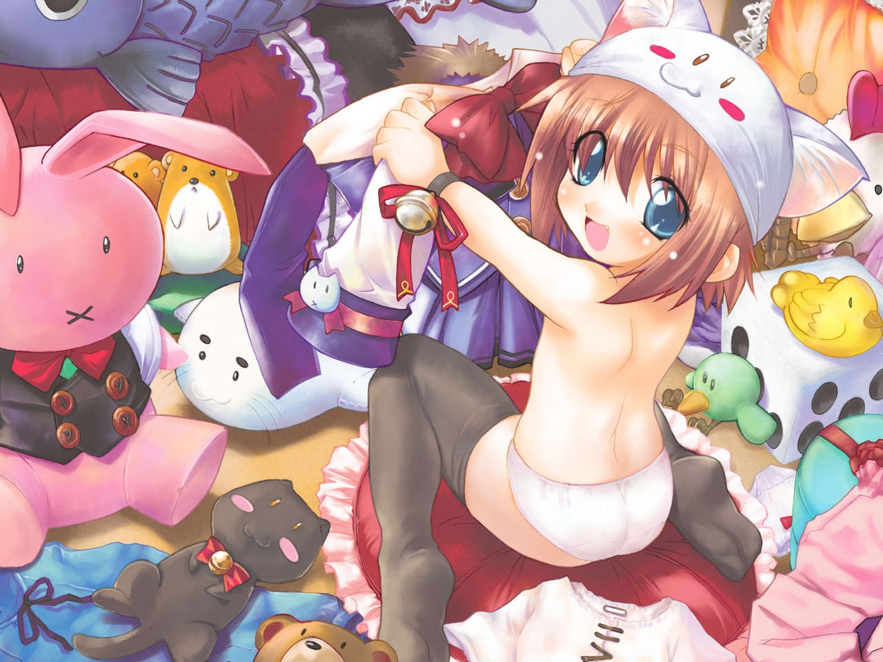 二次ロリ少女のかわいいおパンツ、女児ショーツに元気をもらうロリパン二次エロ画像-13