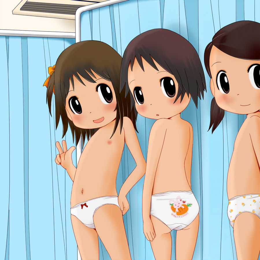 二次ロリ少女のアニマルプリントのワンポイントとかが可愛いプリントロリパンツ二次エロ画像-21