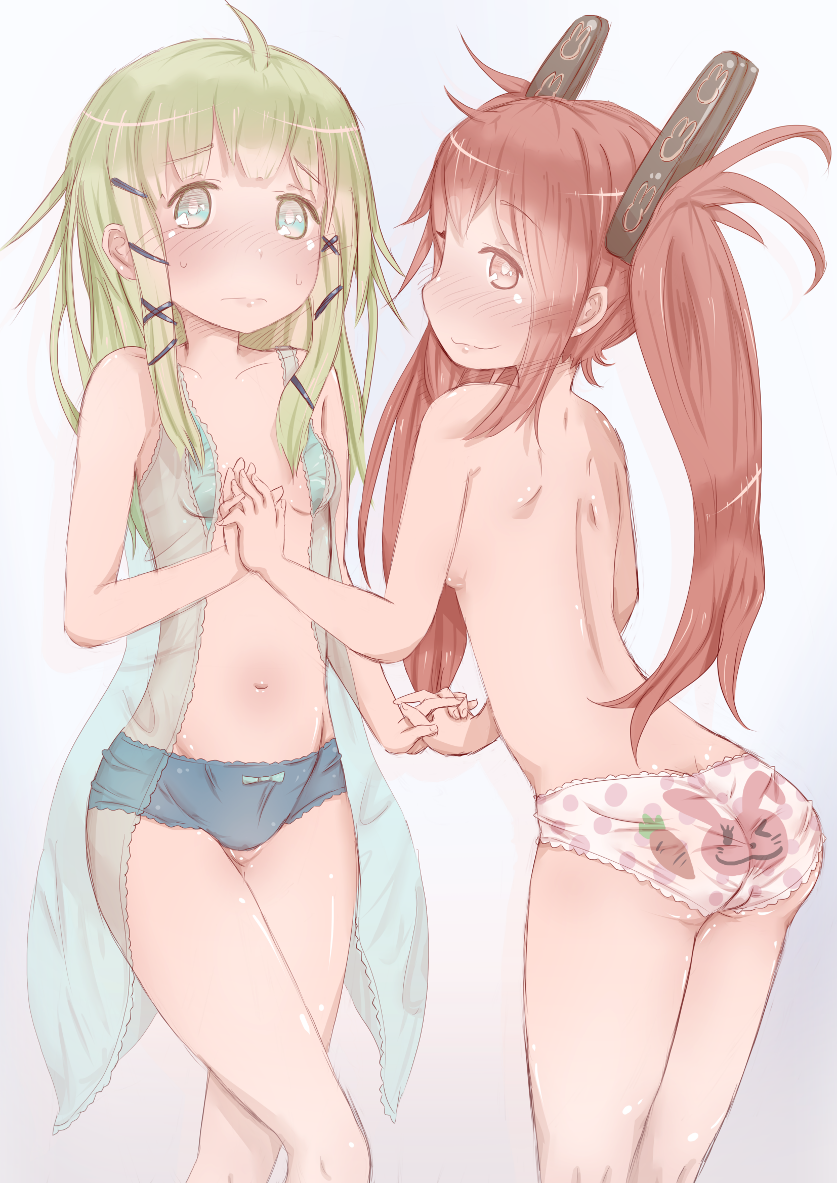 二次ロリ少女のアニマルプリントのワンポイントとかが可愛いプリントロリパンツ二次エロ画像-37