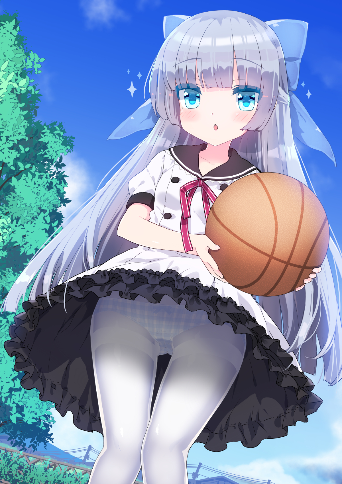 二次ロリ少女のちょっとおしゃれで色気のあるチェック柄ロリパンツ姿が可愛い二次エロ画像-29