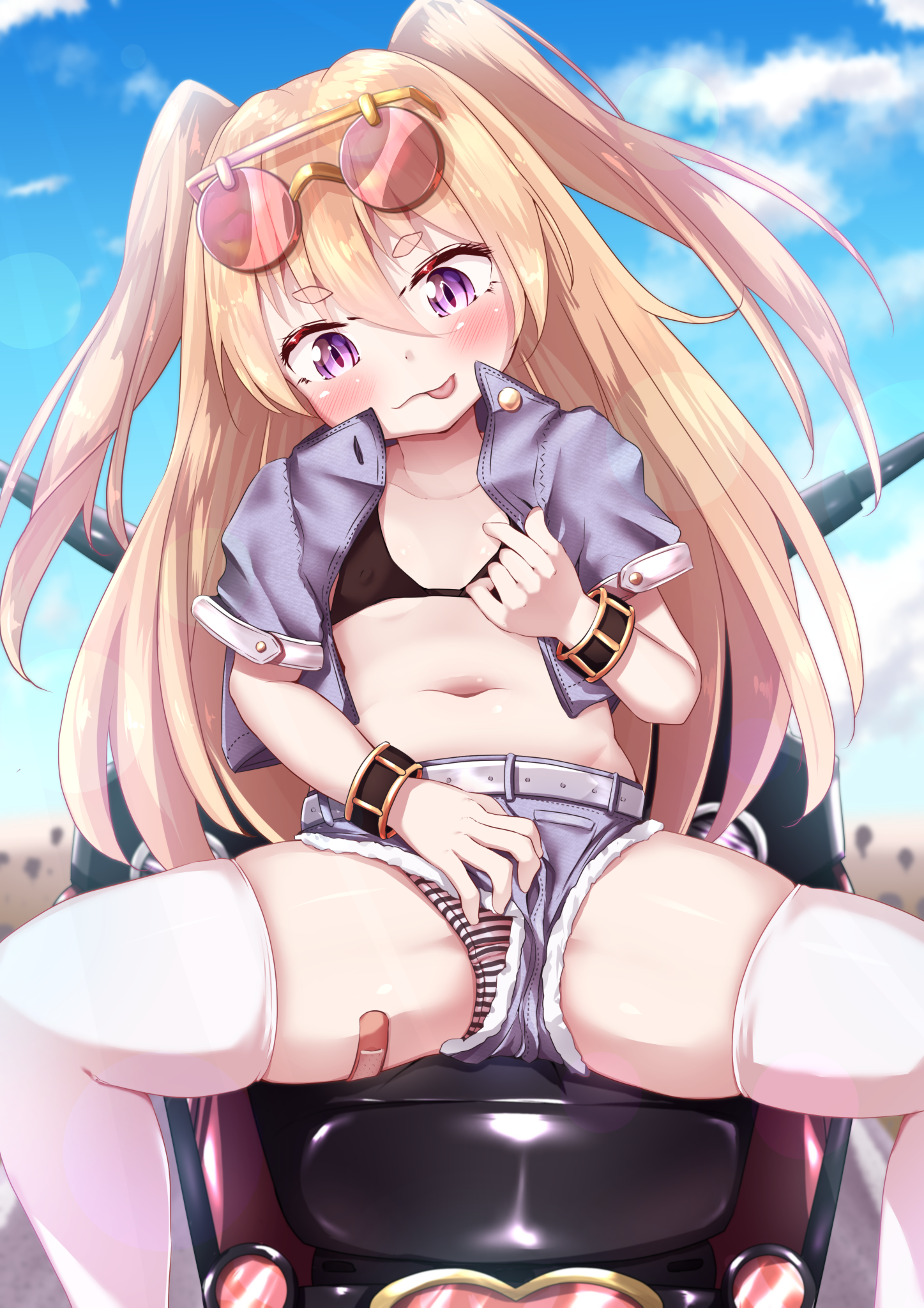 二次ロリ少女の短パンパンチラや短パンパンもろなどショートパンツ&おパンツロリ二次エロ画像-38