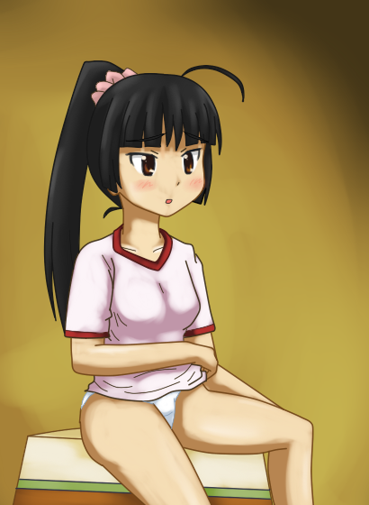 二次ロリ少女のかわいいおパンツを楽しんで元気をもらう週末ロリパンツ二次エロ画像-15