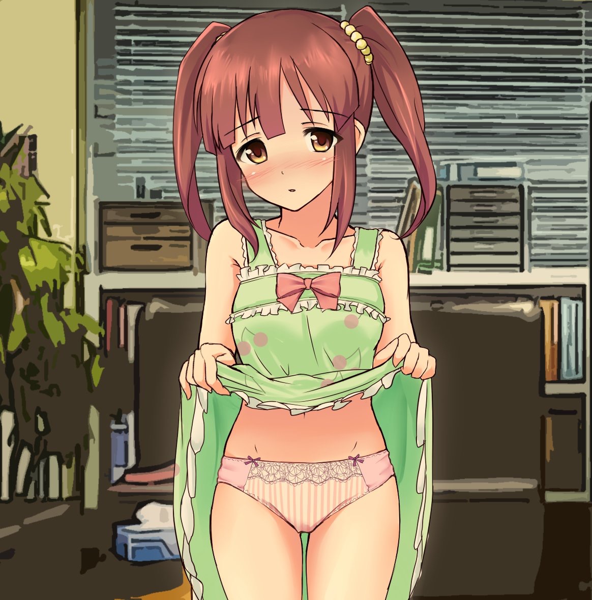 二次ロリ少女のかわいいおパンツを楽しんで元気をもらう週末ロリパンツ二次エロ画像-24