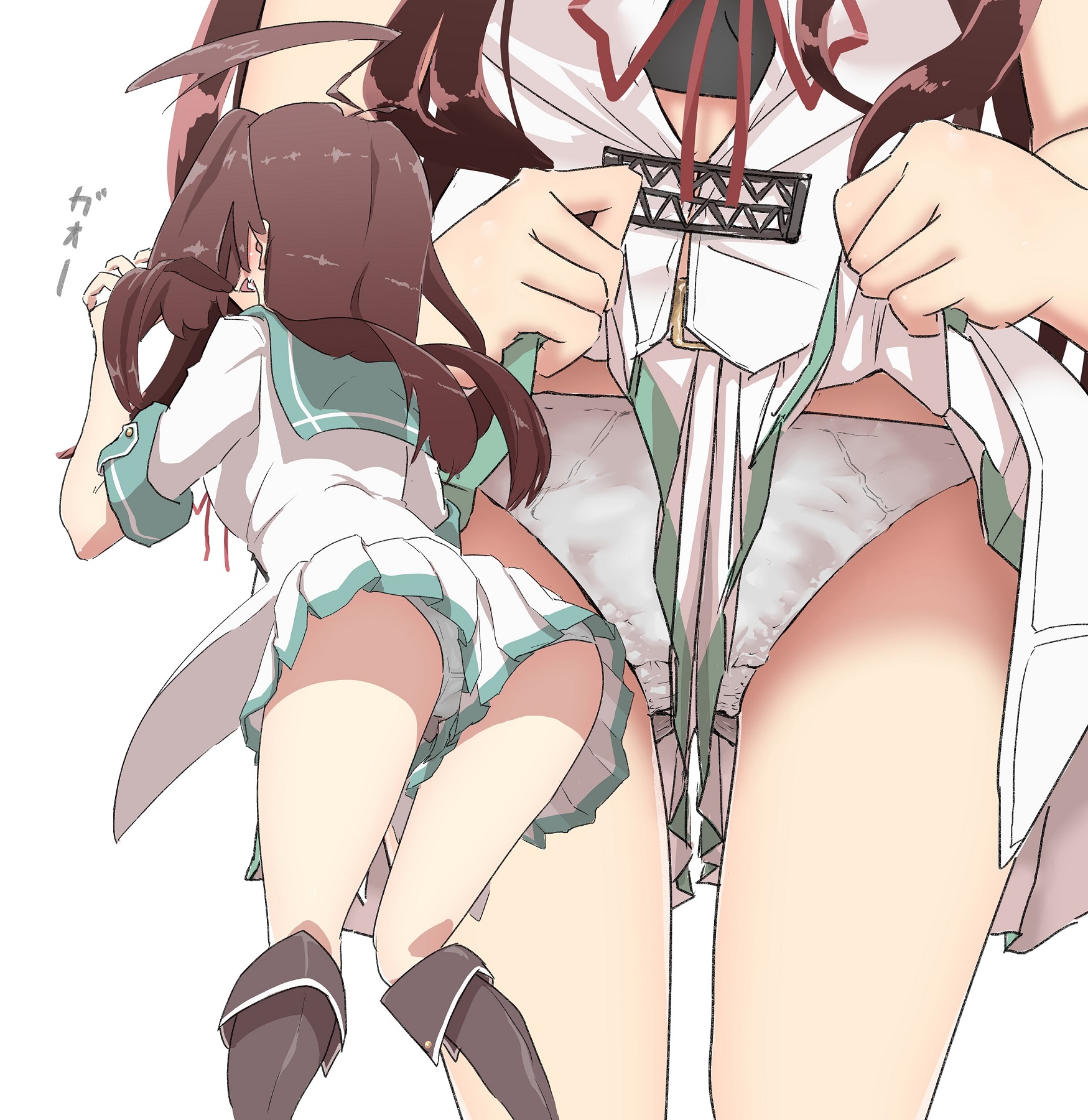 ショートパンツとかの隙間から可愛いショーツがチラリしてるロリ隙パン二次エロ画像-17