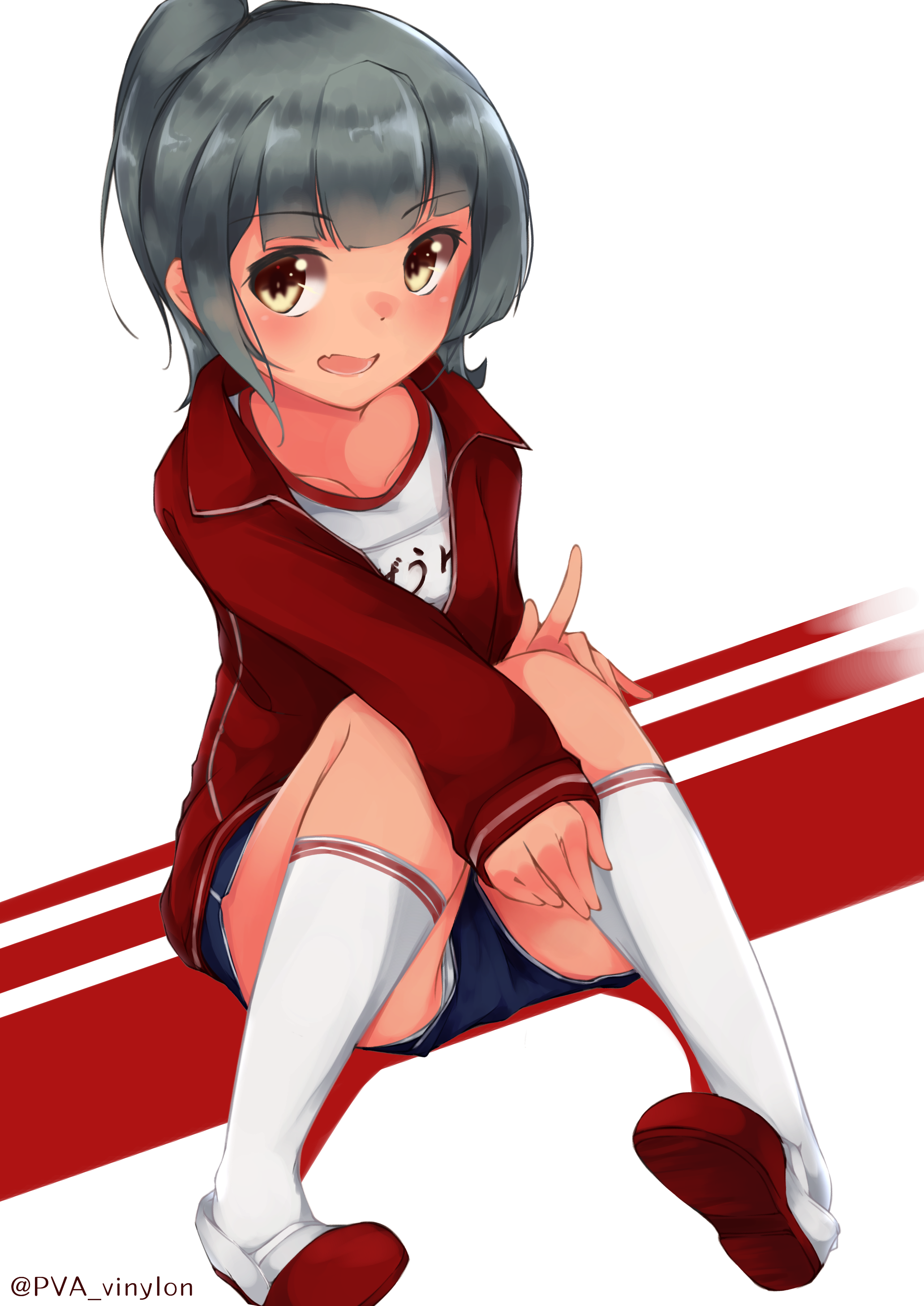 ショートパンツとかの隙間から可愛いショーツがチラリしてるロリ隙パン二次エロ画像-40