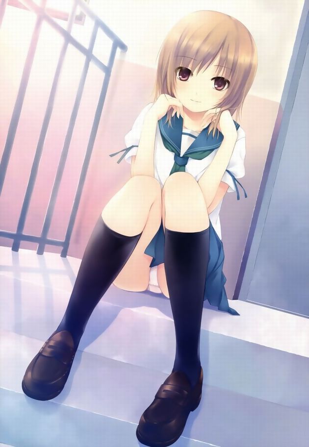 JCやJKぐらいの女の子のじっくりと眺めたいパンチラパンモロしてる二次エロ画像-12
