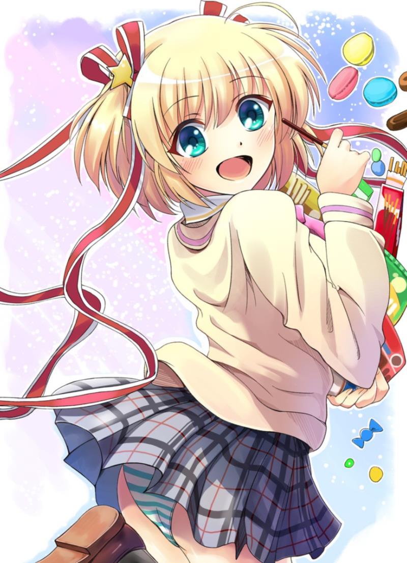 JCやJKぐらいの女の子のじっくりと眺めたいパンチラパンモロしてる二次エロ画像-33