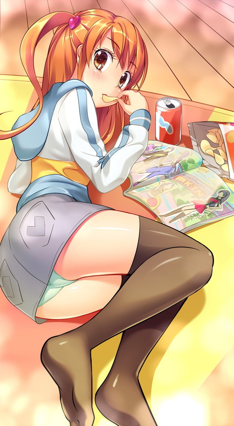 JCやJKぐらいの女の子のじっくりと眺めたいパンチラパンモロしてる二次エロ画像-45