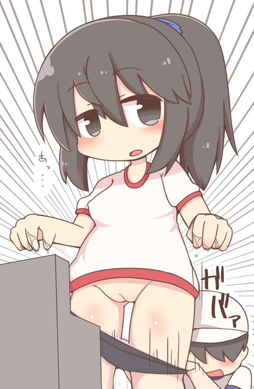 二次ロリ少女のパンツ脱ぎかけ下ろしかけ姿に心と股間が期待で興奮しちゃう二次エロ画像-45