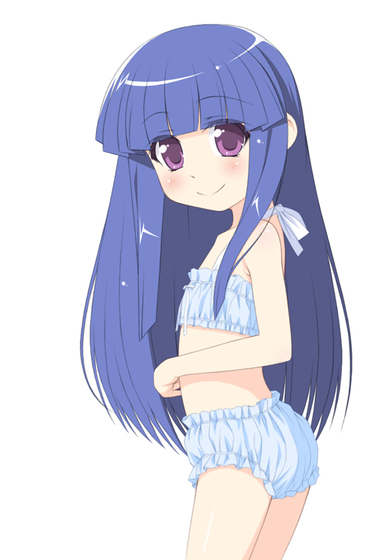 二次ロリ少女がちょっとおしゃれなフリル付きのおパンツを穿いてるロリおパンティ二次エロ画像-17