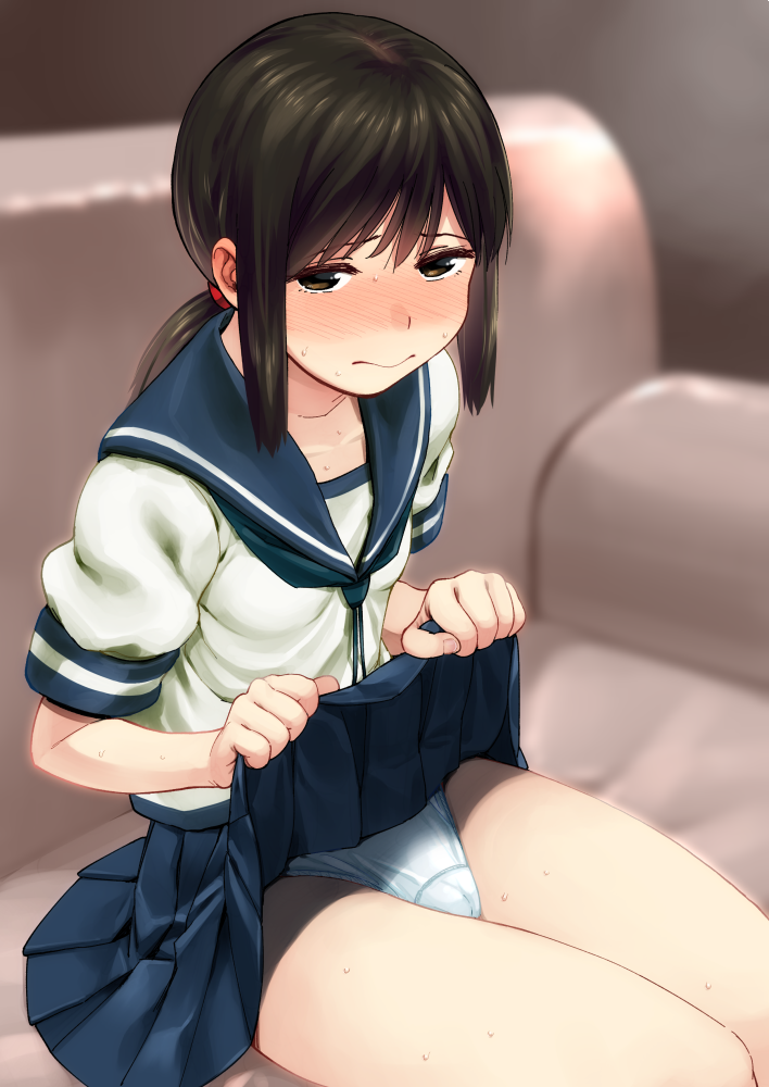 二次微ロリ少女のスケベじゃないんだけど性徴に大切な下着がたまらない二次エロ画像100連発-77