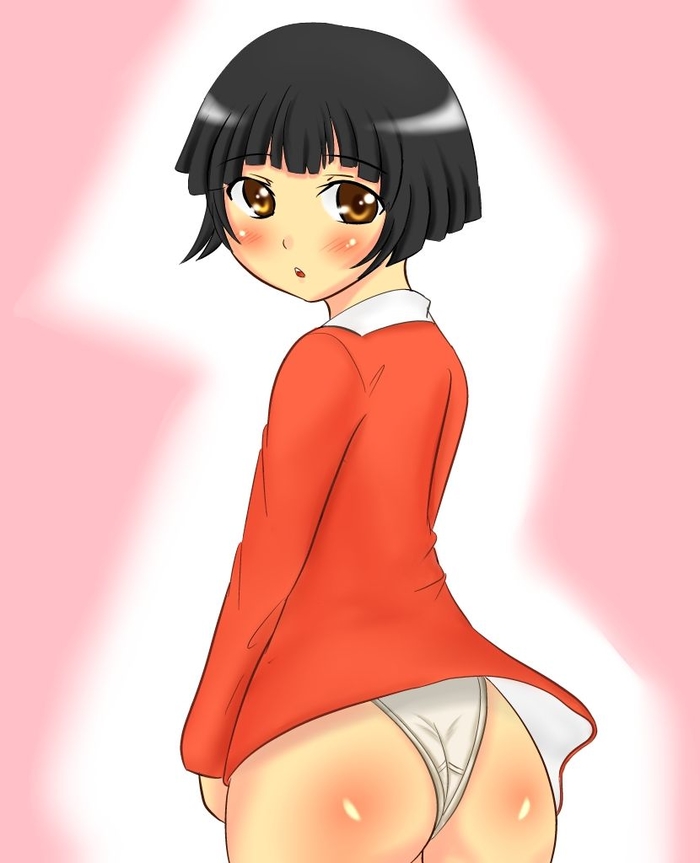 二次ロリ少女のお尻側から見える階段で後ろにつきたいパンチラパンモロロリ二次エロ画像-17