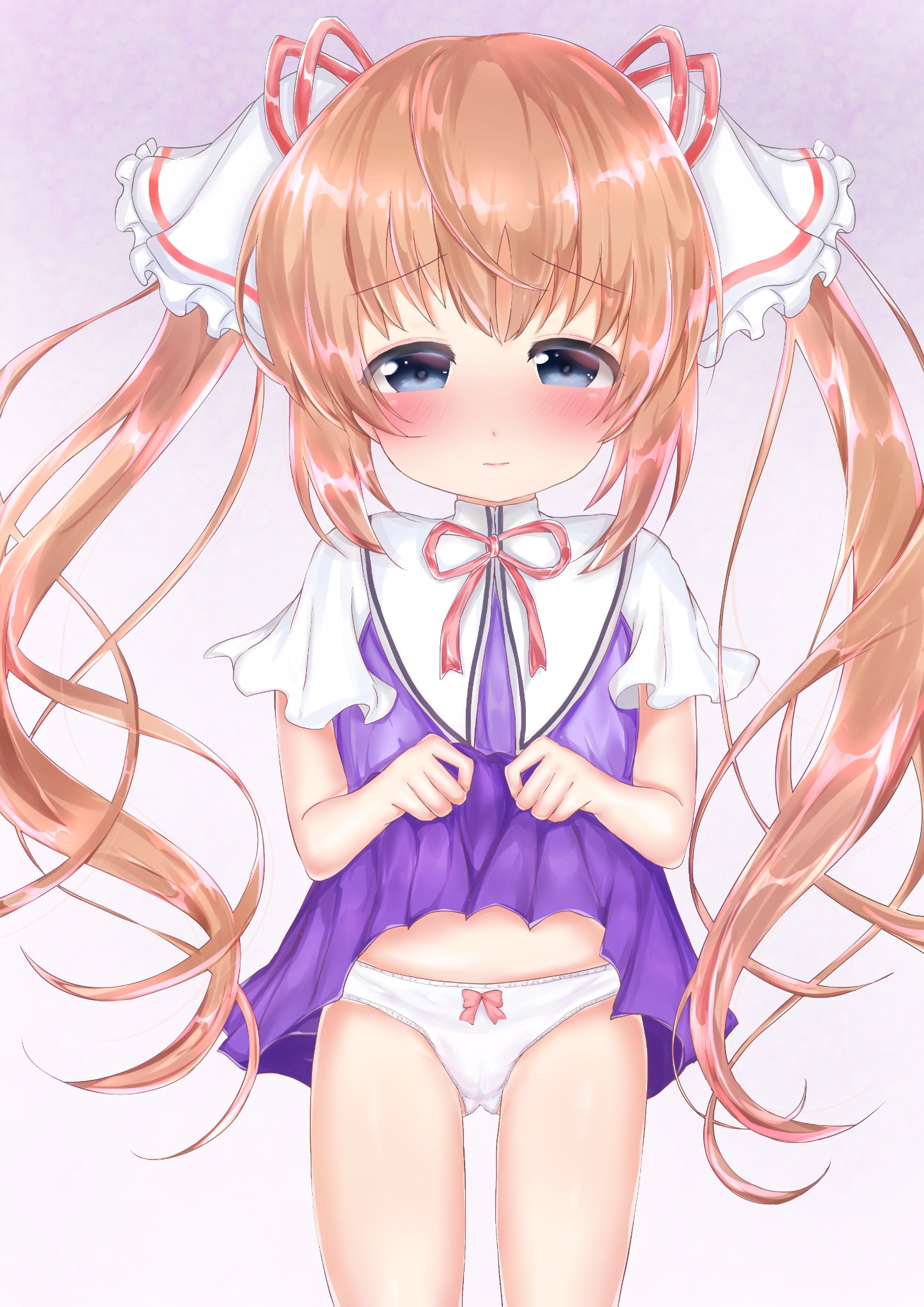 二次ロリ少女のスカートたくし上げなどでスカートの中のパンツが丸見えなロリ二次エロ画像-8