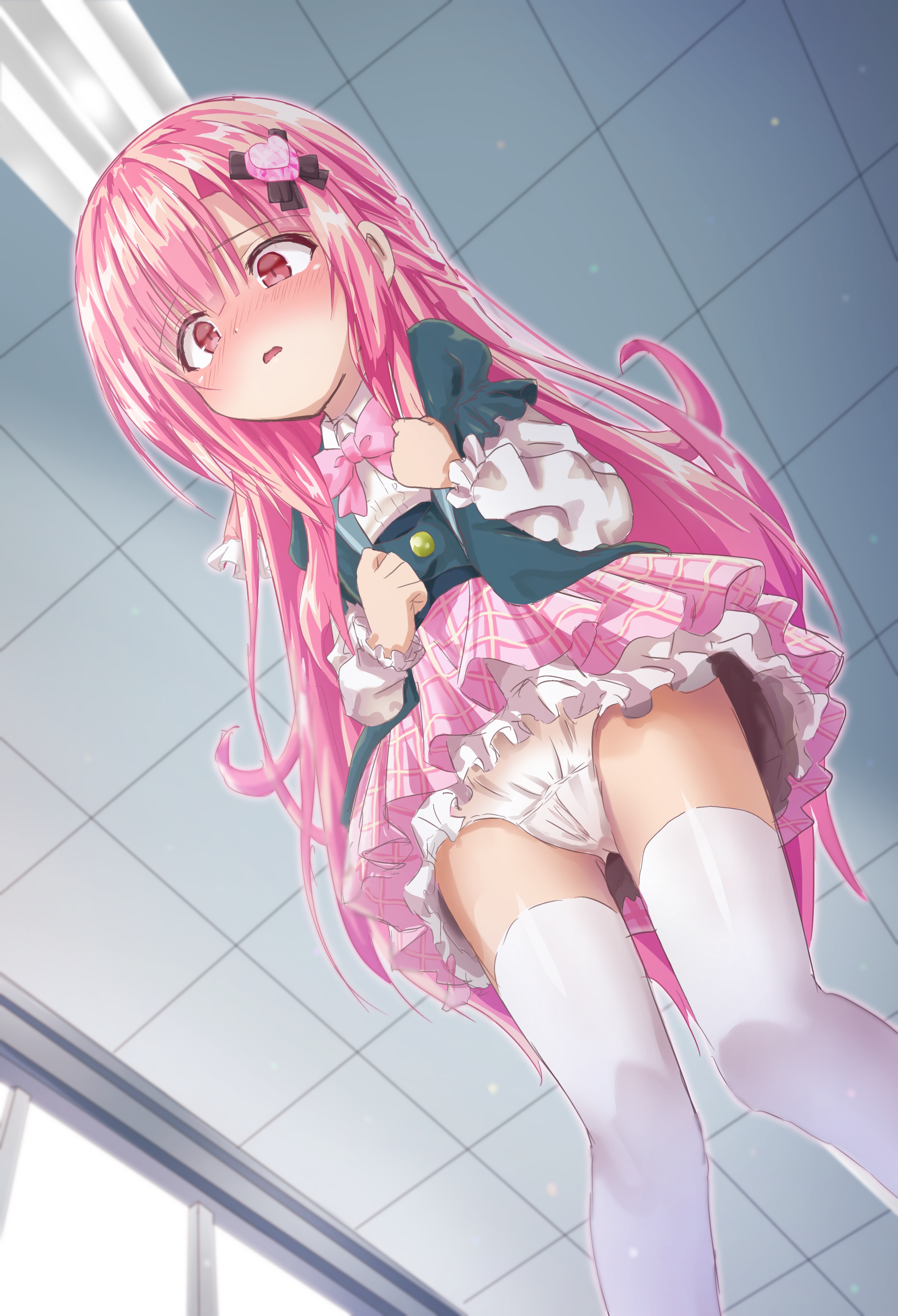 二次ロリ少女のスカートたくし上げなどでスカートの中のパンツが丸見えなロリ二次エロ画像-19