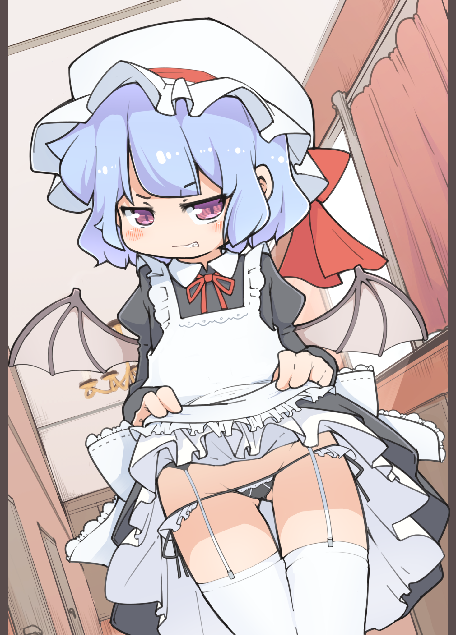 二次ロリ少女のスカートたくし上げなどでスカートの中のパンツが丸見えなロリ二次エロ画像-27