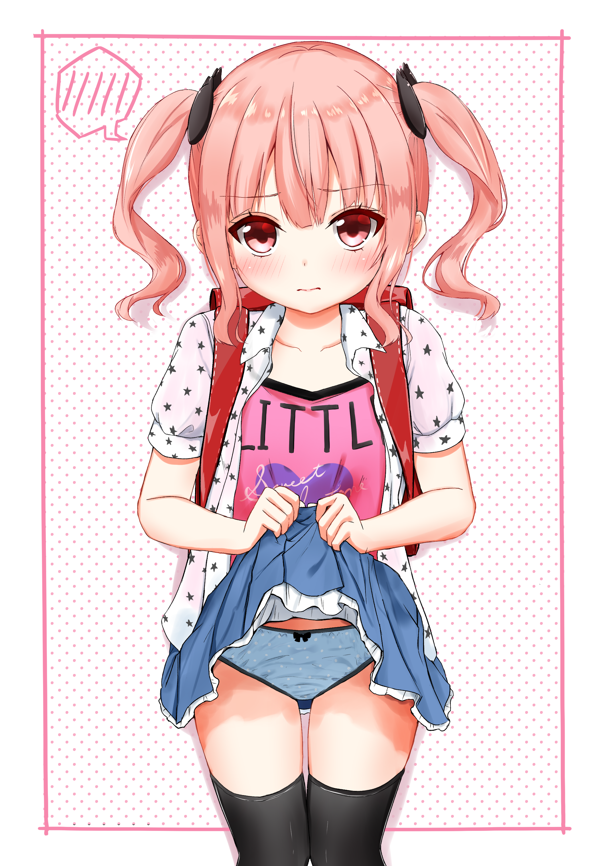 二次ロリ少女のスカートたくし上げなどでスカートの中のパンツが丸見えなロリ二次エロ画像-31