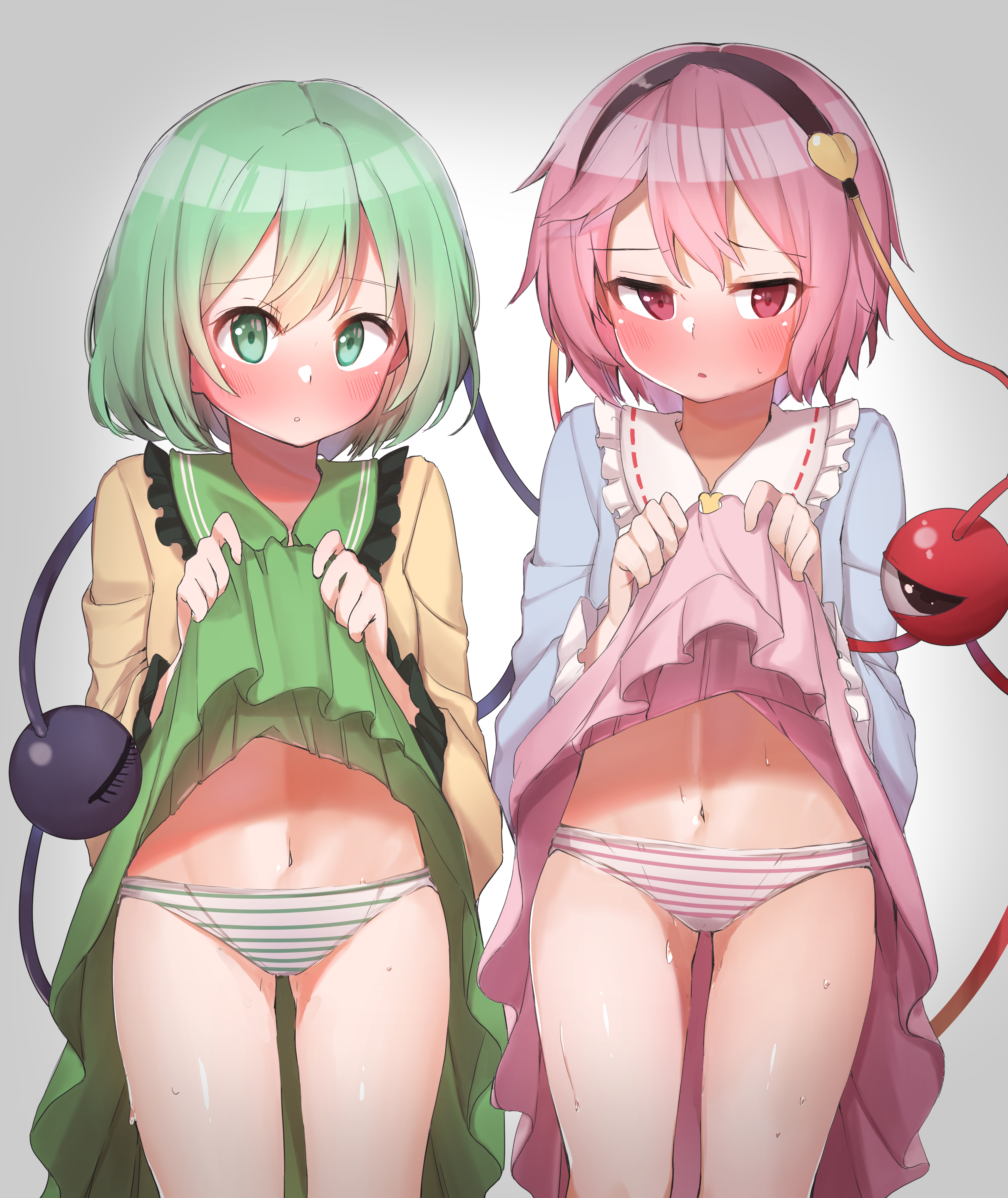 二次ロリ少女のスカートたくし上げなどでスカートの中のパンツが丸見えなロリ二次エロ画像-45