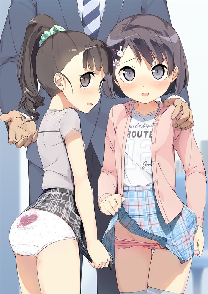 二次ロリ少女のパンツを眺めて楽しみたいロリパンツ女児ショーツの二次エロ画像-17