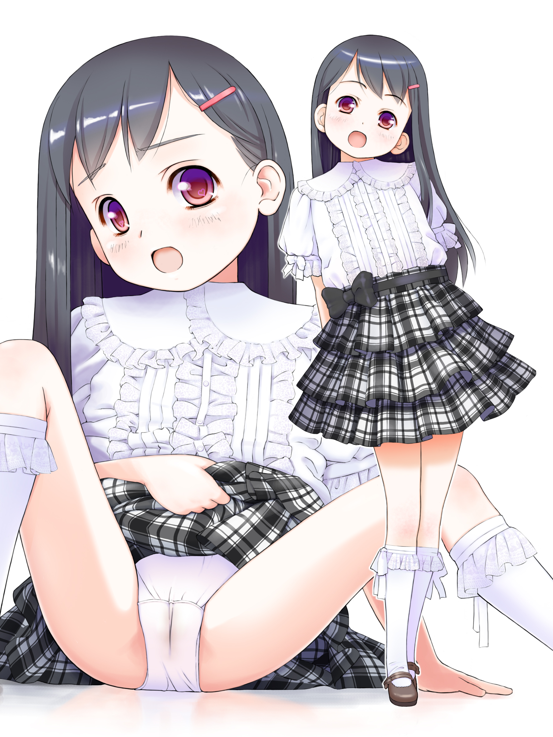 二次ロリ少女のパンツを眺めて楽しみたいロリパンツ女児ショーツの二次エロ画像-48