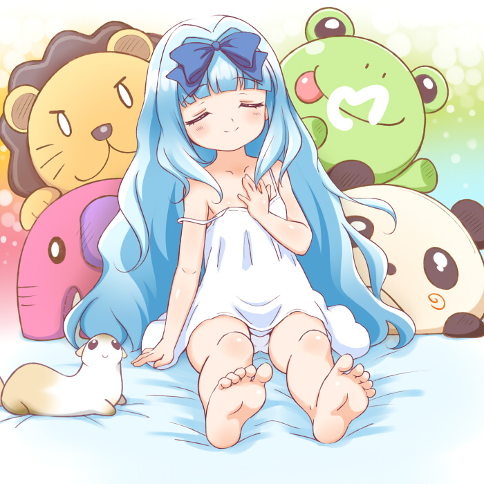 二次ロリ少女のおパンツ下着をじっくりと見られる座りパンチラロリ少女の二次エロ画像-32