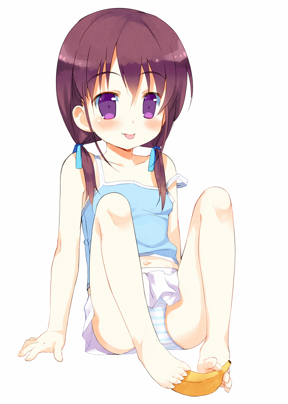 二次ロリ少女のおパンツ下着をじっくりと見られる座りパンチラロリ少女の二次エロ画像-34