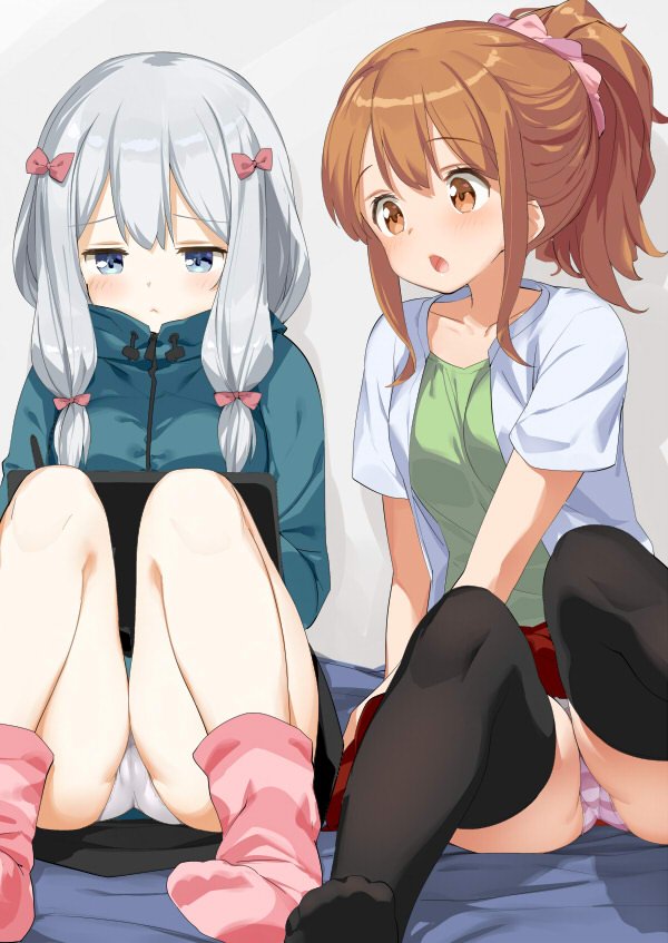 二次ロリ少女のしゃがみパンチラ、無防備なしゃがパンロリ二次エロ画像-5