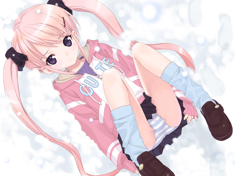 二次ロリ少女のしゃがみパンチラ、無防備なしゃがパンロリ二次エロ画像-13
